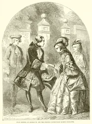 First Meeting of George III and Princess (Later Queen) Charlotte