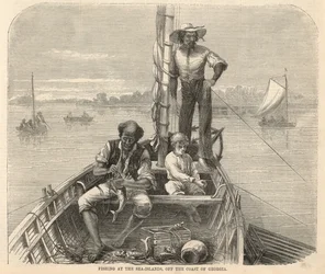 Fishing at the Sea Islands off the coast of Georgia