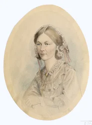 Florence Nightingale, after a photograph by Lenthall, 1956