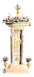 Flower Stand, plate 125 from Ackermann