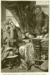 Fonseca Before the Queen as a Protestant Against the Schemes of Columbus