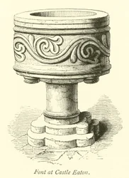 Font at Castle Eaton