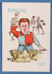 Footballing Son, from the Happy Families card game, c.1890-1900