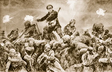 For the Glory of the Raj: Indian Troops Charging the German Trenches at Neuve Chapelle, March, 1915, 1914-19
