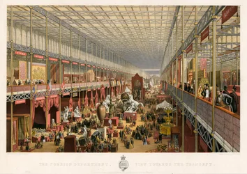 Foreign Department, View towards the Transept, Great Exhibition, 1851