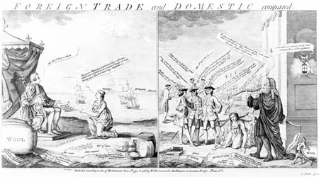 Foreign Trade and Domestic Compared, 1754