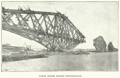 Forth Bridge During Construction