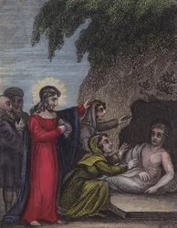 Four days in death did Lazarus lay...