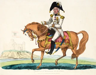 Francis 2nd, Emperor of Austria, Illustration from An Historical Account of the Battle of Waterloo by William Mudford, 1816
