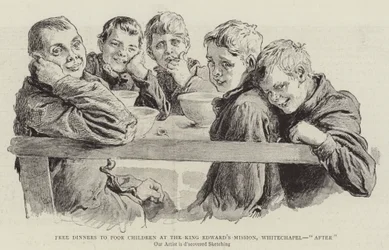 Free Dinners to Poor Children at the King Edward