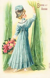 French New Year card