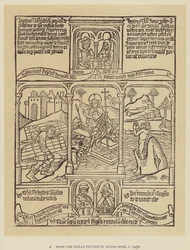 From the Biblia Pauperum, Block-Book, c 1450