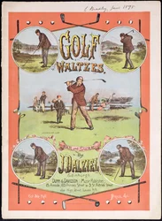 Front cover of the music score for Golf Waltzes by J. Dalziel