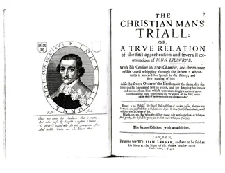 Frontispiece to The Christian Mans Trial by John Lilburne, 1641