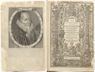 Frontispiece to The Second Part of the Institutes of the Lawes of England