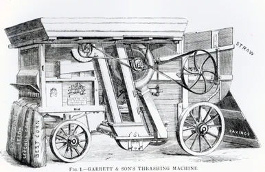 Garrett and Sons Patent Combined Threshing and Dressing Machine