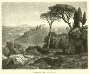 Genzano on Lake Nemi