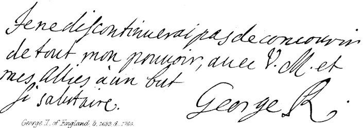 George II of England, born 1683, died 1760