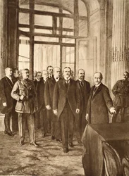 German Politicians at the Palace of Versailles, 1919
