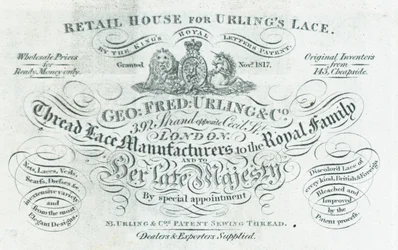 Geroge Fred Urling & Co, thread lace manufacturer