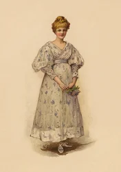 Girl Holding a Posy