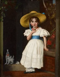 Girl in a Straw Hat