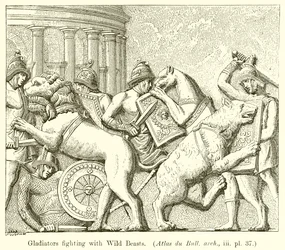 Gladiators Fighting with Wild Beasts