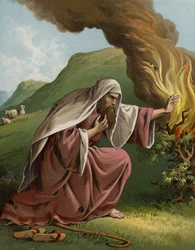 God Appearing to Moses in the Burning Bush