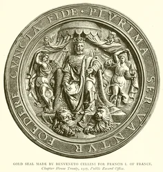 Gold Seal Made by Benvenuto Cellini for Francis I of France