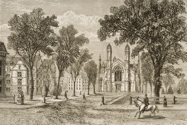 Gore Hall, Harvard University, from 