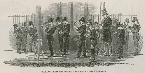 Greenwich Royal Hospital Schools; Taking and Recording Sextant Observations