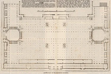 Ground plan of the International Exhibition Building of 1862