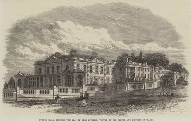 Gunton Hall, Norfolk, the Seat of Lord Suffield, visited by the Prince and Princess of Wales