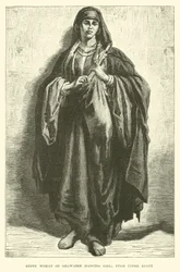 Gypsy Woman or Ghawazee, Dancing Girl, from Upper Egypt