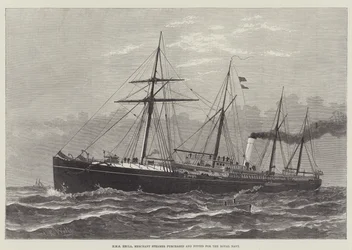 HMS Hecla, Merchant Steamer purchased and fitted for the Royal Navy