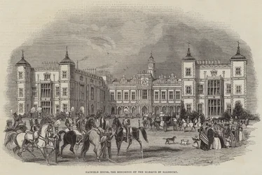 Hatfield House, the Residence of the Marquis of Salisbury