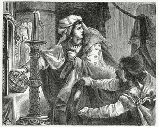 Helene Kottanerin steals the Crown of Saint Stephen in 1440, 1882