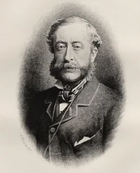 Henry Howard Molyneux Herbert, 4th Earl of Carnarvon, engraved by C. Laurie, from 