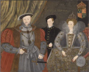 Henry VIII, Elizabeth I, and Edward VI