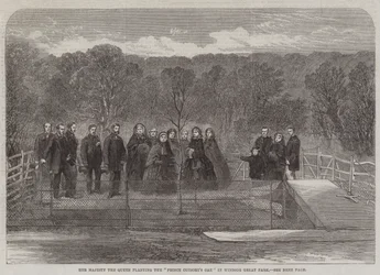 Her Majesty the Queen planting the "Prince Consort