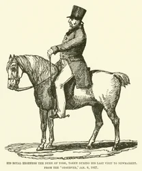 His Royal Highness the Duke of York, Taken During His Last Visit to Newmarket, from the Observer, 8 January 1827