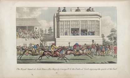 Horse Racing at Ascot, from Anecdotes of the Turf, the Chase, the Ring