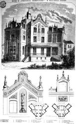 House in Avenue Road, Regents Park, Designed by Hector Horeau, 1859