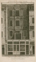 House in the Old Bailey once the residence of Jonathan Wild