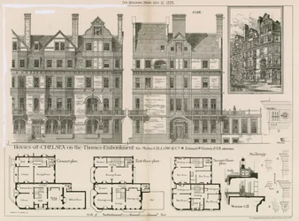 Houses at Chelsea on the Thames Embankment for Messrs Gillow & Co