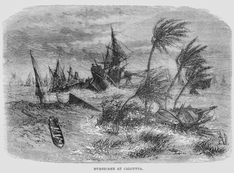 Hurricane at Calcutta (engraving)