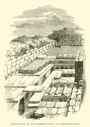 Hypocaust in the Roman Villa at Woodchester