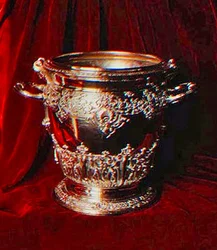 Ice-pail with arms of 1st Earl of Bristol by Rollo, 1715-20