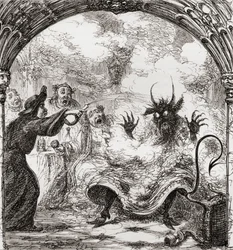 Illustration after George Cruikshank for the poem 