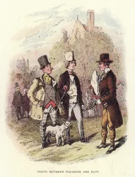 Illustration for Pendennis by Thackeray
